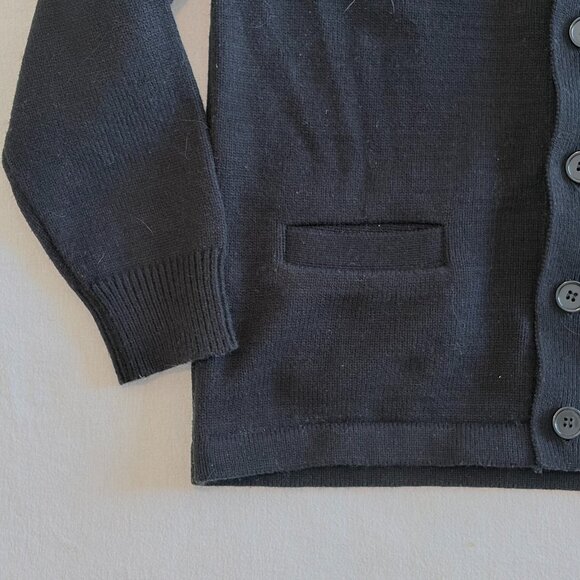 Dennis Uniform letterman cardigan Small black red - Picture 4 of 9